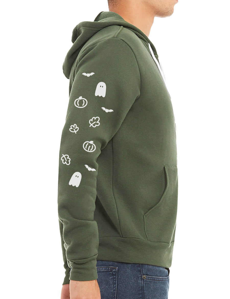 Autumn Boba Unisex Zip-up Hoodie