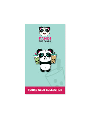 Double Boba Enamel Pin by Pandi the Panda