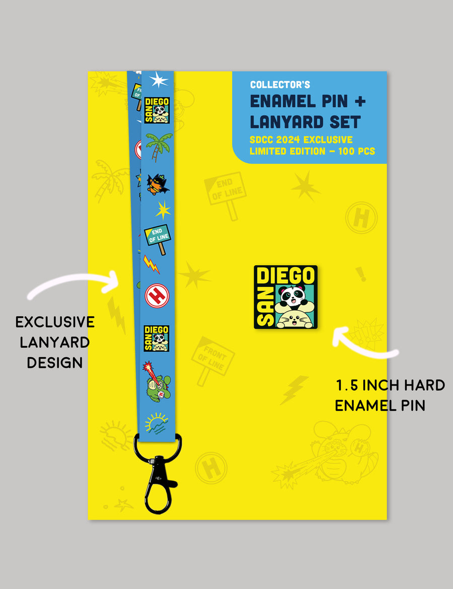 SDCC Collector's Pin & Lanyard Set