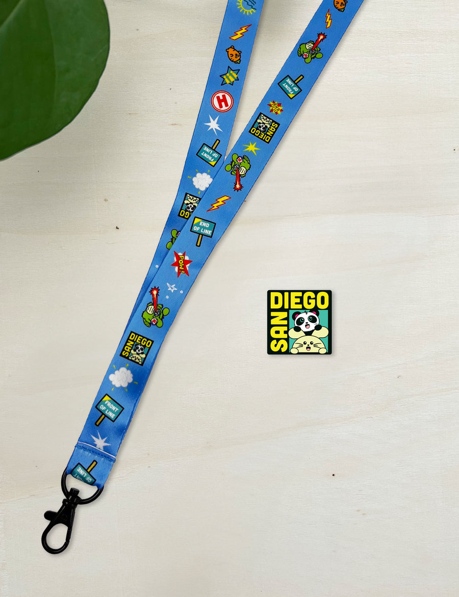 SDCC Collector's Pin & Lanyard Set